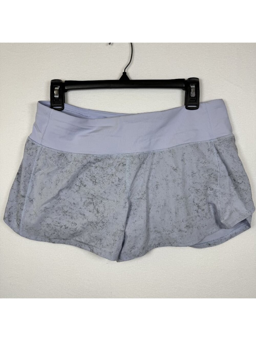 Lululemon Speed Up High-Rise Short 2.5" Heathered Gray/Blue Size 8 - Picture 1 of 6